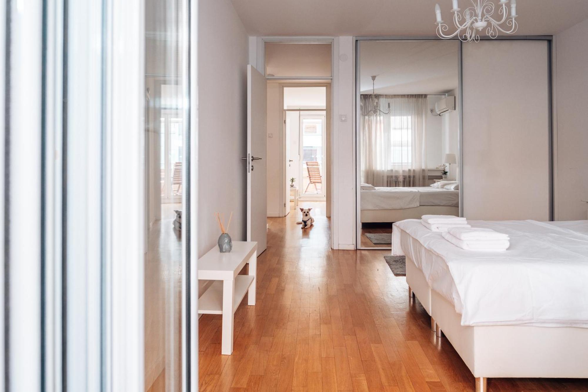 Crown Central Three Bedroom Apartment Belgrad Dış mekan fotoğraf